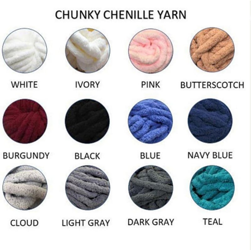Chunky Yarn, Knit Chenille,Arm,Fluffy, Knitting - Image 3