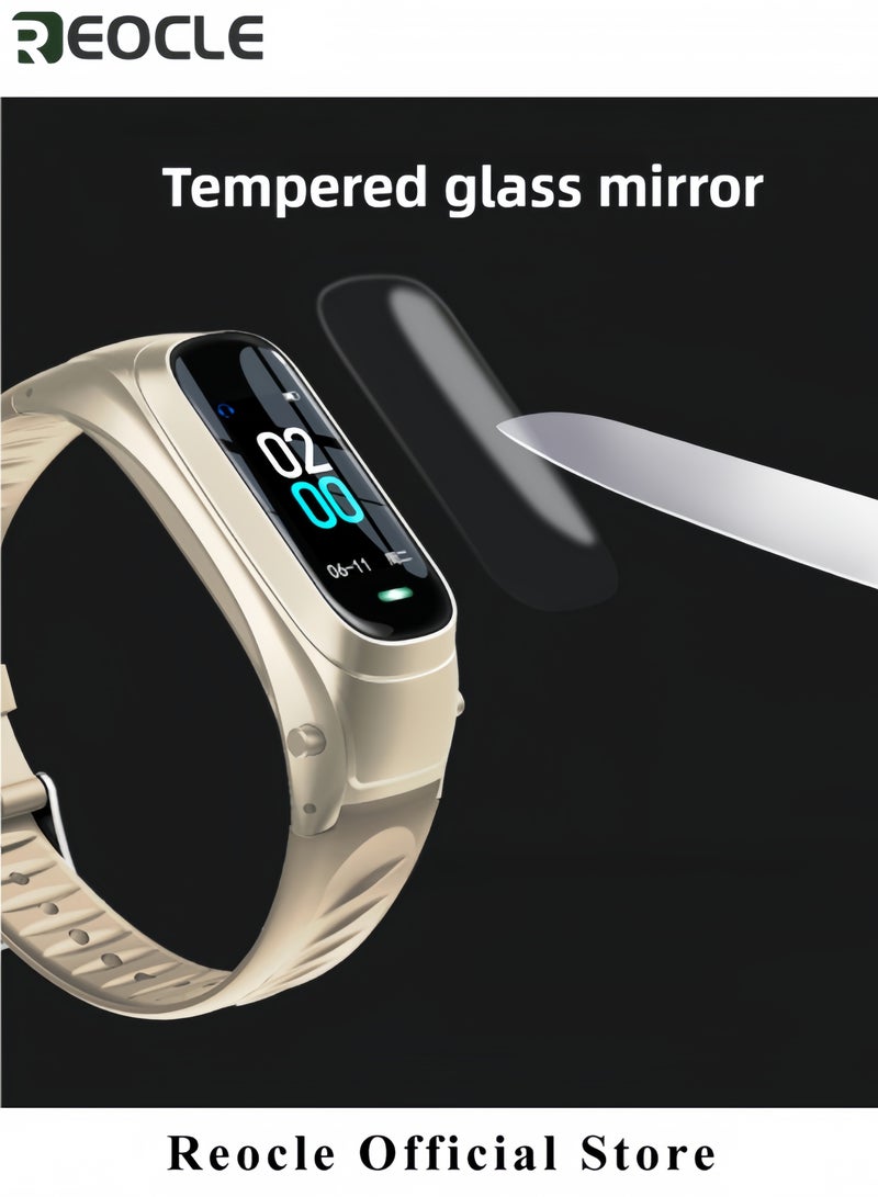 REOCLE Fitness Tracker Smart Watch with 0.96Inch TFT Touch Display Sports Wristband Bluetooth Call Heart Rate Blood Oxygen Sleep Monitor Waterproof Tracker for Women & Men - Image 2