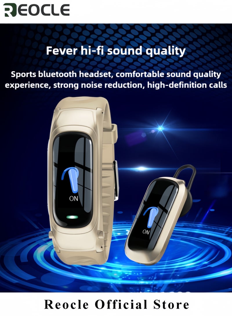 REOCLE Fitness Tracker Smart Watch with 0.96Inch TFT Touch Display Sports Wristband Bluetooth Call Heart Rate Blood Oxygen Sleep Monitor Waterproof Tracker for Women & Men - Image 3