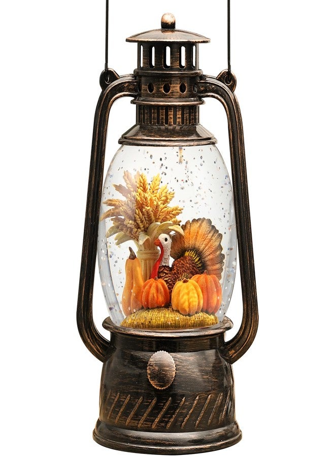 PEATOP Fall Decor Snow Globe,Thanksgiving Lighted with 6H Timer Snow Globe Lantern, Fall Decorations for Home Pumpkin Turkey Glitter Snow Globe Autumn Scene Thanksgiving Decoration for Home - Image 4