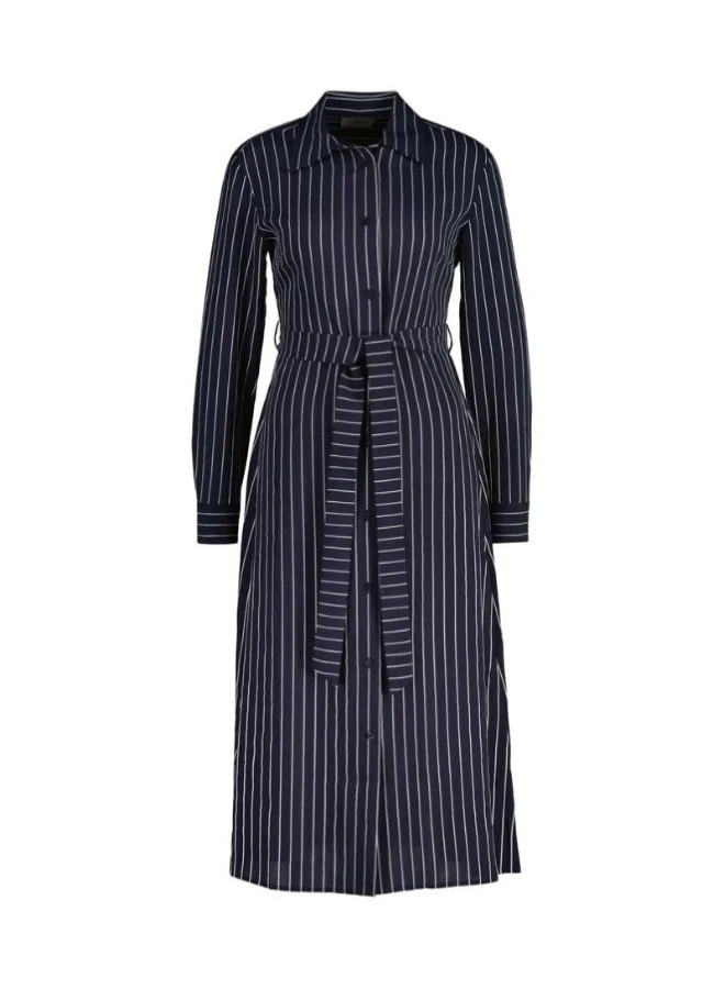 غانت Slim Pinstriped Shirt Dress