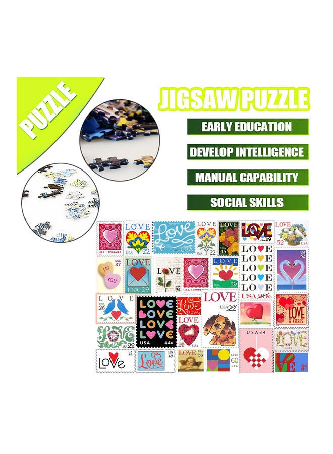 500-Piece Wooden  Stamps Jigsaw Puzzle Toy - Image 4