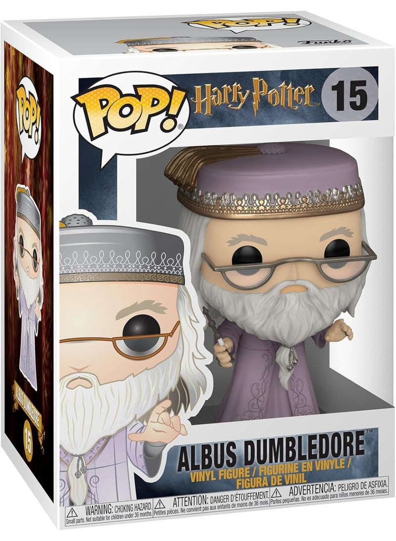 Funko Pop! Movies: Harry Potter - Albus Dumbledore With Wand - Image 1