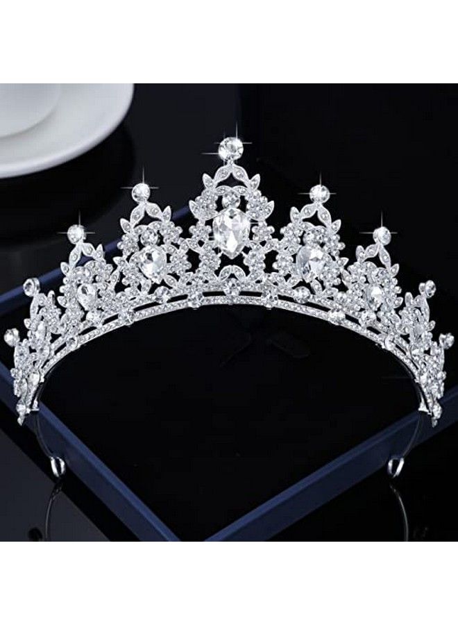 Kamirola Queen Crown And Tiaras Princess Crown For Women And Girls Crystal Headbands For Bridal Princess For Wedding And Party (Sliver) - Image 3