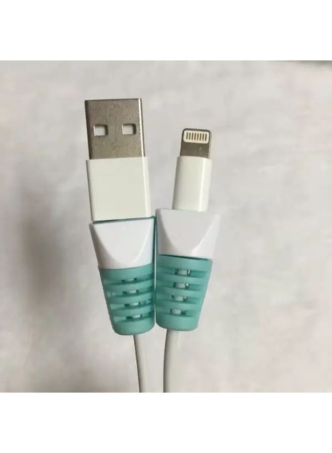 Mixed Color 3pcs Universal Data Cable Protective Cover Anti Break Durable Plastic - Image 4