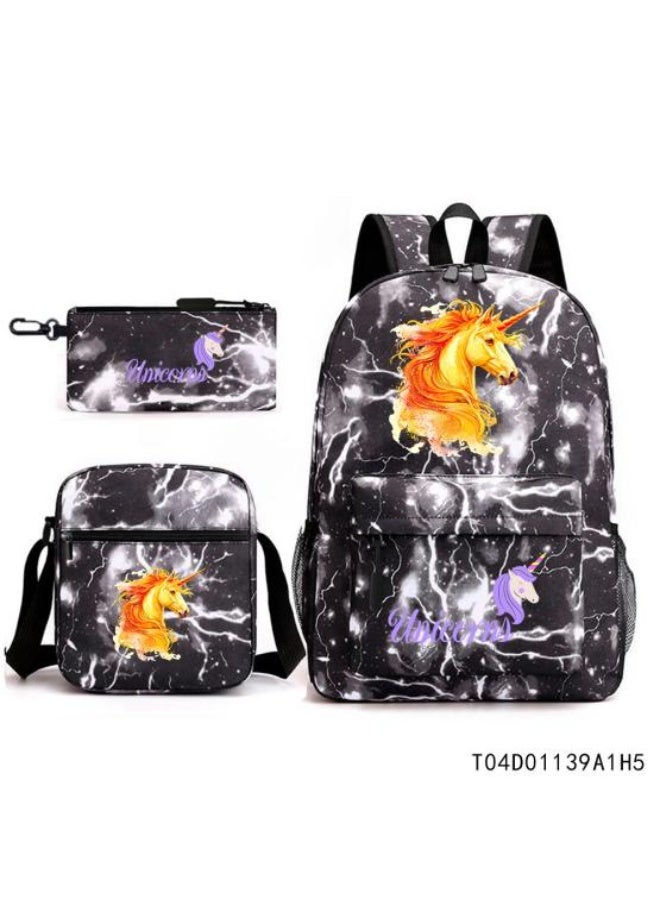 Anime element backpack three-piece set, exquisite design, powerful storage to meet the needs - 912 - Image 1