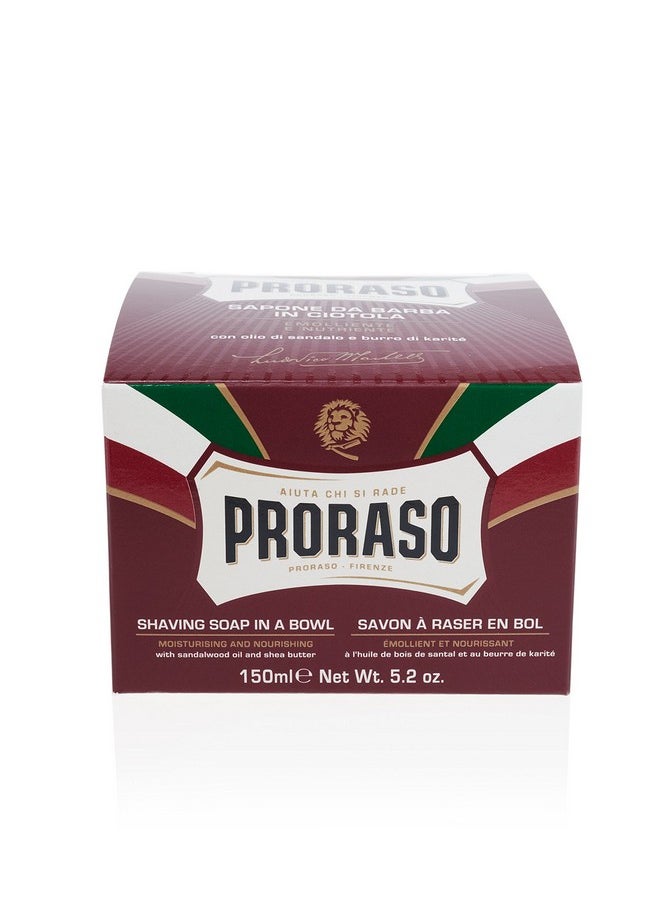 proraso - Proraso Shaving Soap in a Bowl, Moisturizing and Nourishing for Coarse Beards, 5.2 Oz - Image 1