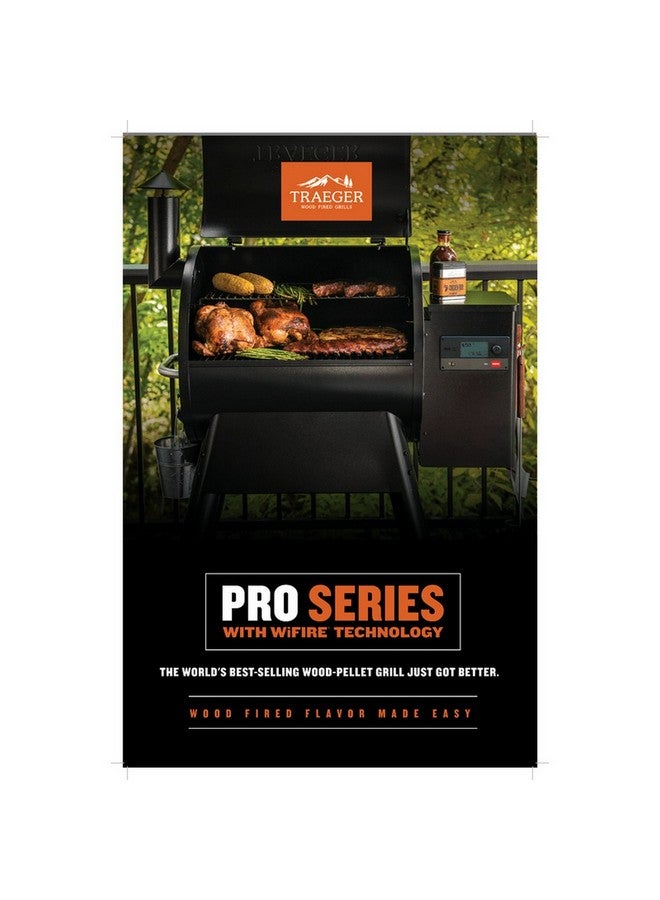 Traeger برو 575 شواية خشبية للتحكم الدقيق في درجة الحرارة أسود 53 × 41 × 27 انش TFB57GLEC - Image 4
