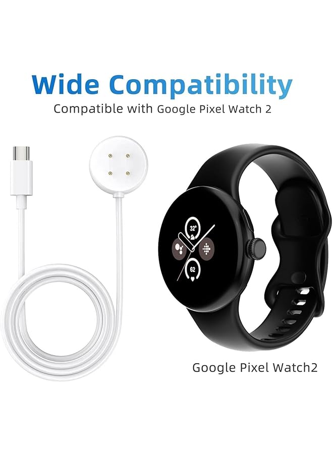 erorex 1Pcs Compatible For Google Pixel Watch 2 Charger Replacement Usb C Charging Cable Dock Stand For Pixel Watch 2 Smartwatch  - Image 2