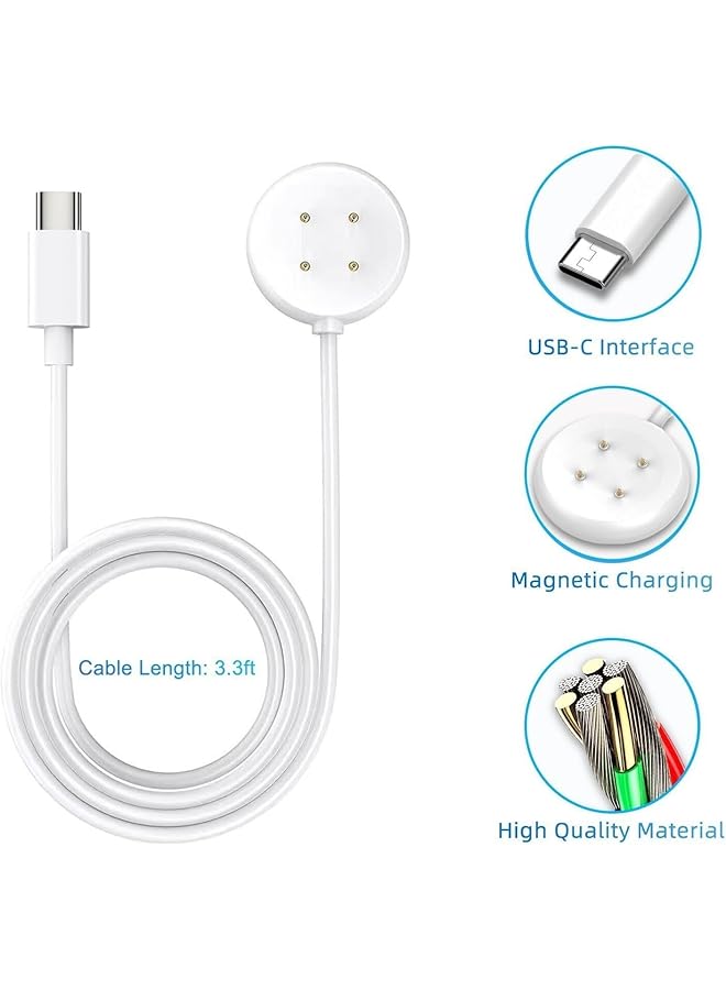 erorex 1Pcs Compatible For Google Pixel Watch 2 Charger Replacement Usb C Charging Cable Dock Stand For Pixel Watch 2 Smartwatch  - Image 5