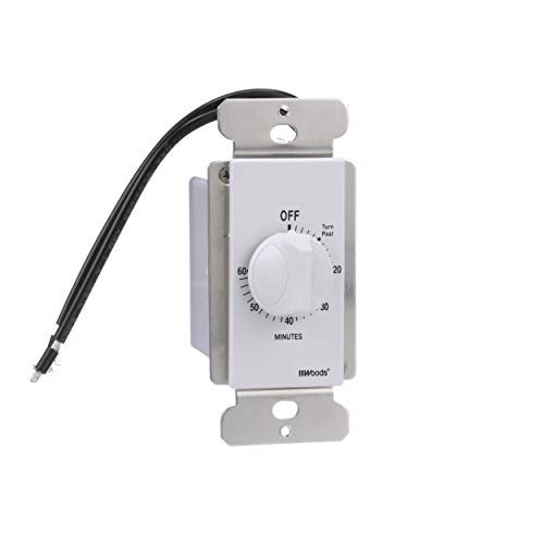 Woods 60 Minute Spring Wound Timer; White, 59717 - Image 1