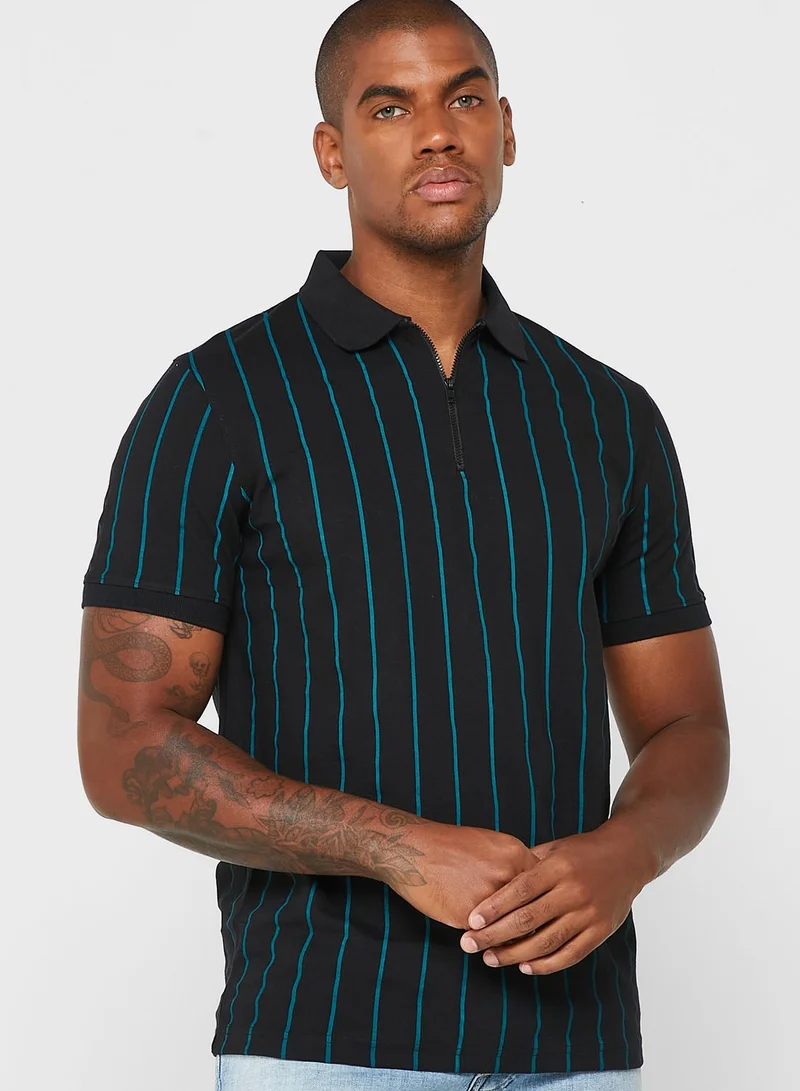 Seventy Five Striped Polo Shirt