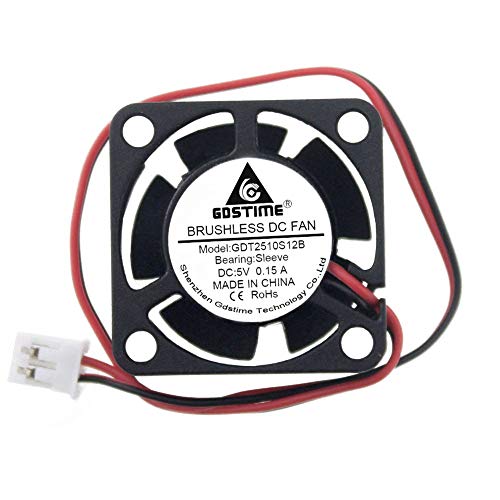 GDSTIME 25mm x 25mm x 10mm 5v Small DC Brushless Cooling Fan - Image 1