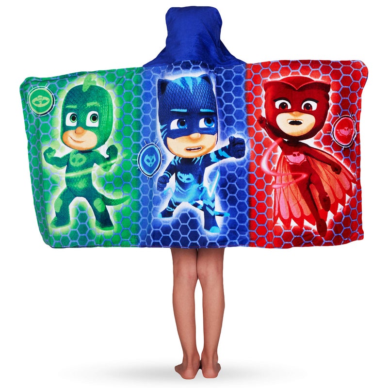 Franco PJ Masks Bath/Pool/Beach Soft Cotton Terry Hooded Towel Wrap, 24" x 50", By Franco Kids - Image 3