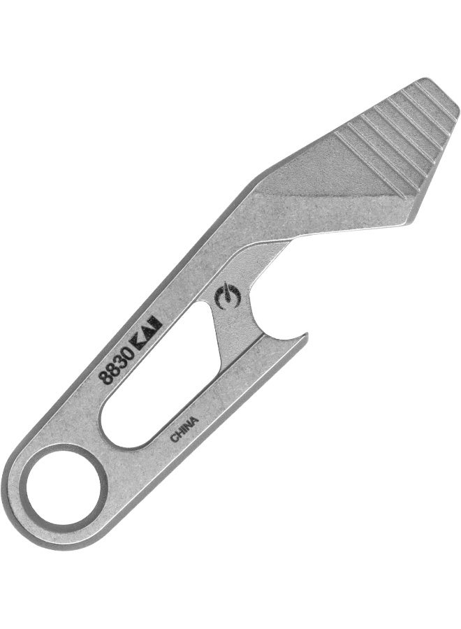 Kershaw Kershaw Recap Keychain Bottle Opener, Gray Multi Tool with Bottle Opener, Pry Bar, and Flathead Screwdriver Tip, Fits Key Ring, Size of a House Key  - Image 2