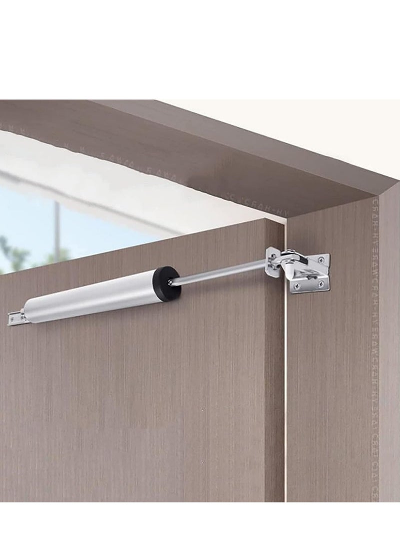 RATSAW Door Closer Aluminum Pneumatic Door Closer Automatic Door Closer Side Mounted Home Fire Door Closer Device Mute Anti Collision Buffer Rebound Door Closer  - Image 1