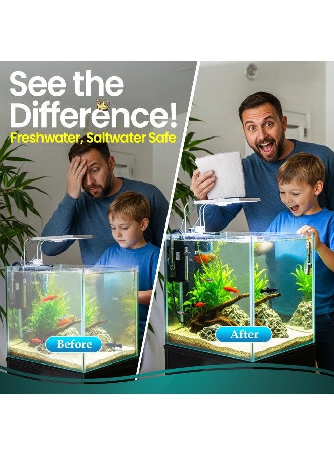 إسفنج فلتر حوض سمك، رغوة وسائط ترشيح بيوكيميائية سميكة لتنقية مياه أحواض الأسماك، 100 × 50 × 3 سم (الطول × العرض × الارتفاع) - Image 3