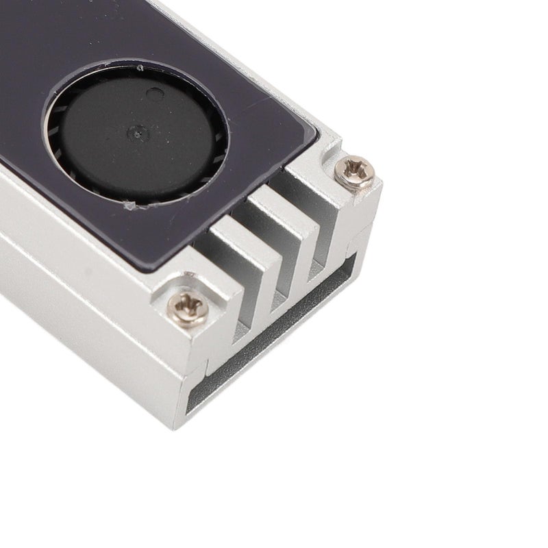 مبرد M2 SSD مع عرض درجة الحرارة، وسائد حرارية مزدوجة، وشرائح تبريد من الألومنيوم لـ NVMe مقاس 2280 باللون الفضي - Image 4