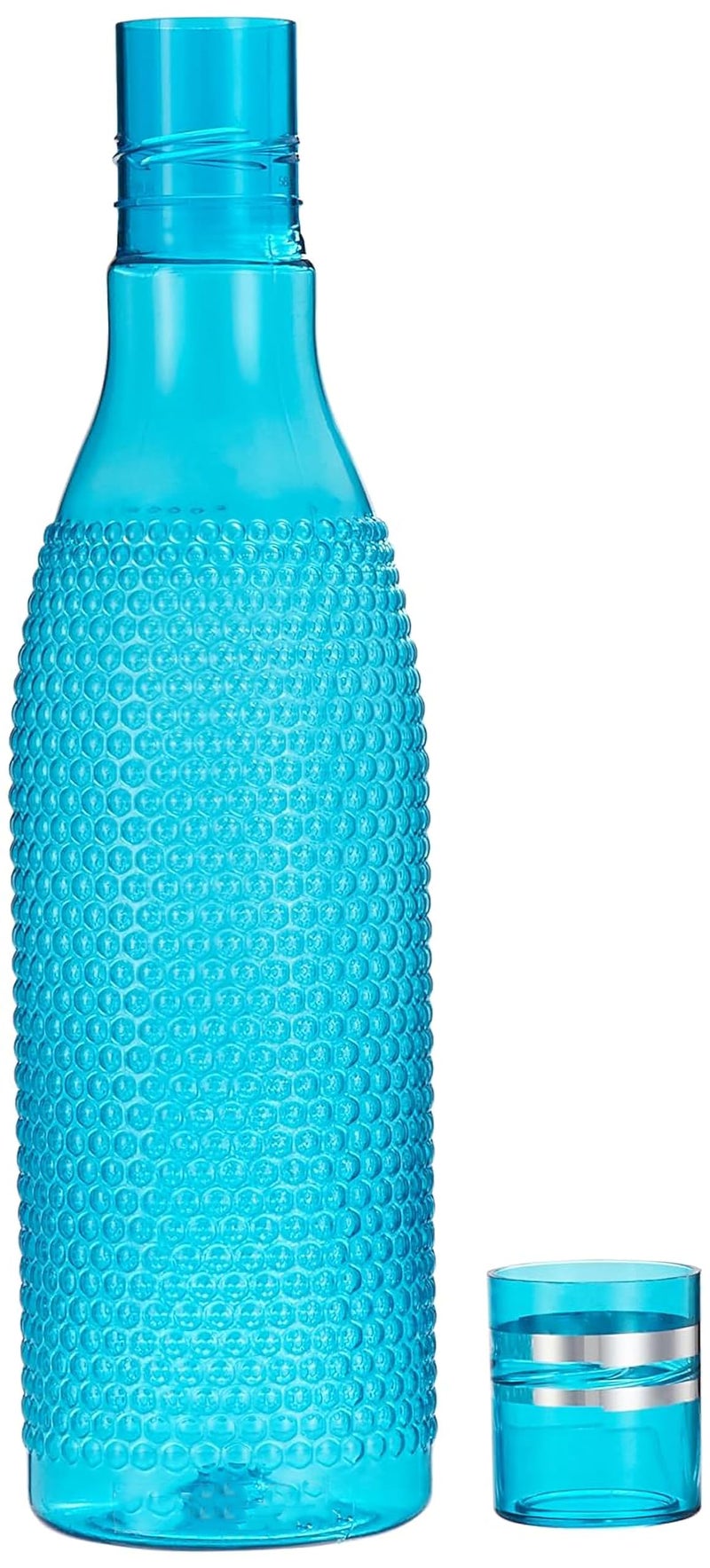 Homeor Unbreakable Plastic Water Bottle I Leak Proof I BPA Free Food Grade Fridge Water Bottle I Ideal for Gym, Office, Home, Travel, College, Easy to Clean, 1 Litre Each, Set of 6, Assorted - Image 2