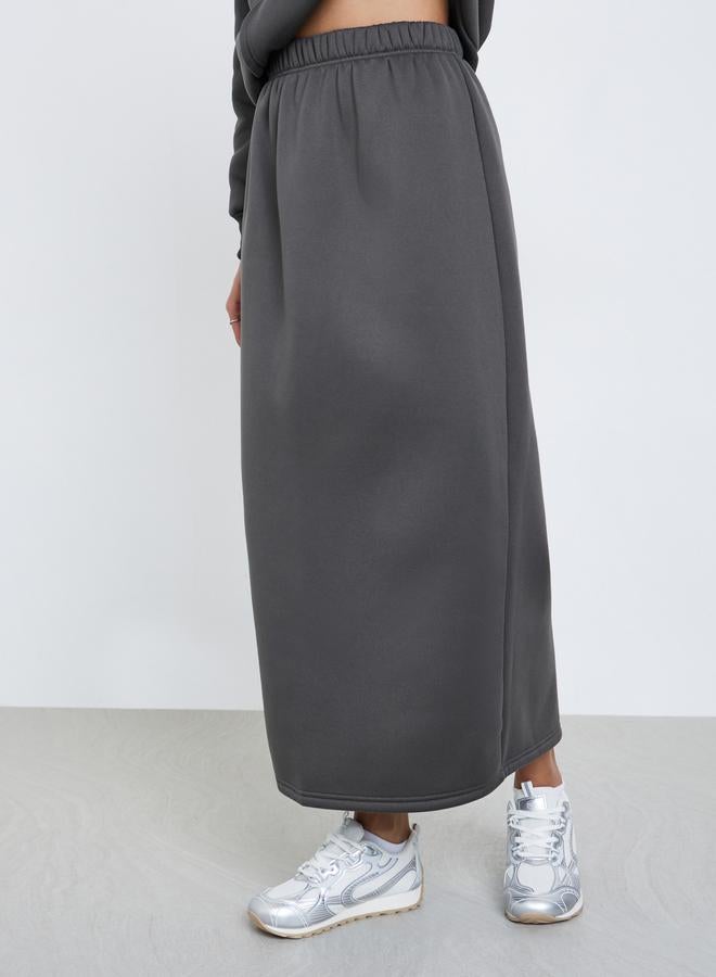 Styli Grey Regular Fit Hoodie and Skirt Co-ords - Image 4