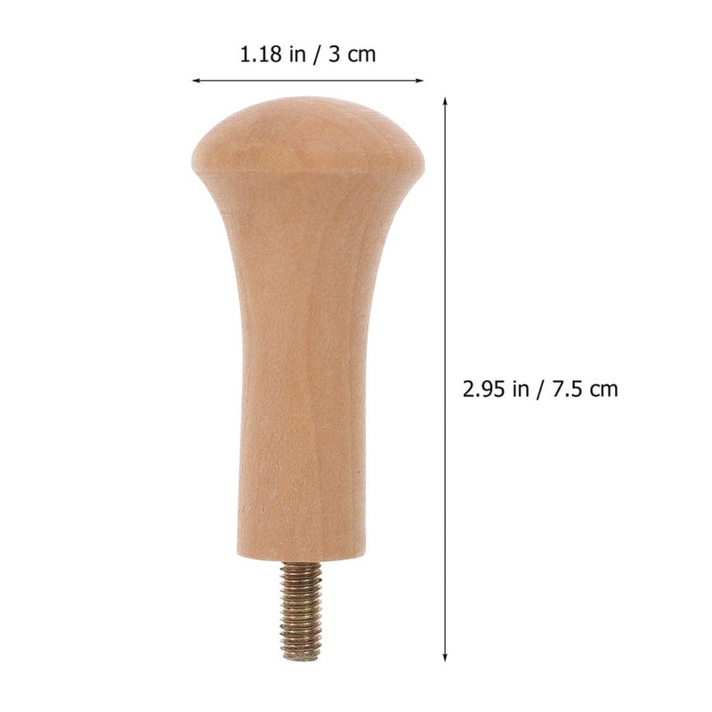 Unfinished Wood Shaker Pegs 6.3cm Long 20pcs Wall Hooks for Coat Wardrobe Bathroom Closet Organization - Image 3