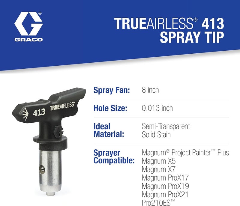 GRACO TRU413 TrueAirless 413 Spray Tip, Black, Silver - Image 3