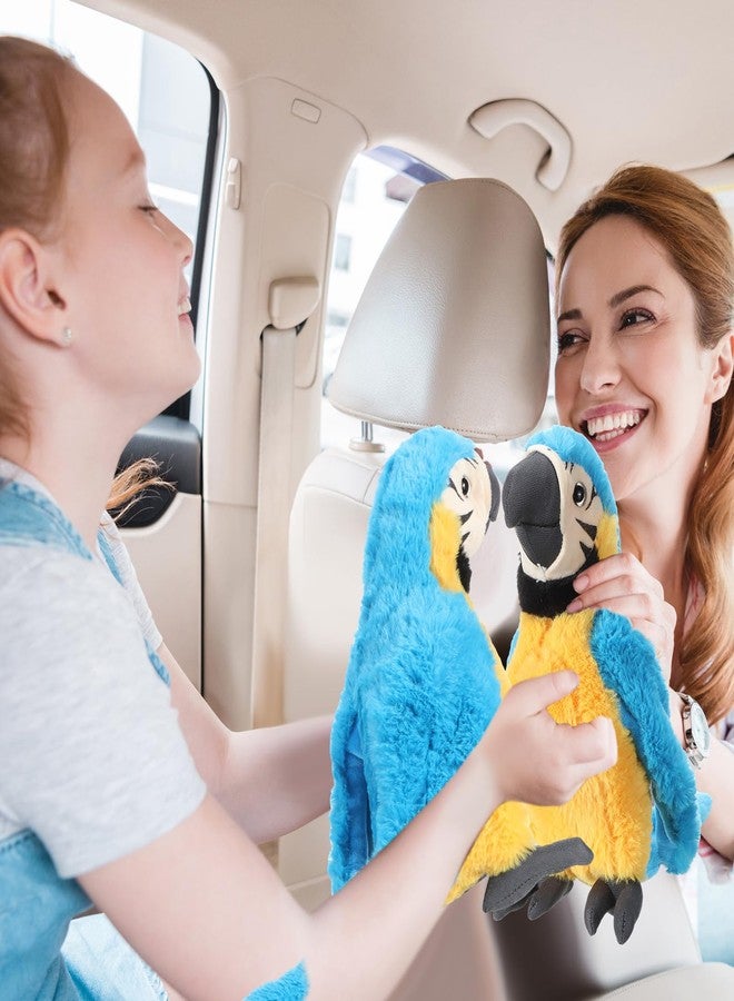 Jexine 9.8 Inch Macaw Parrot Stuffed Animal Parrot Plush Toy Soft Bird Stuffed Animal Plush Toy for Birthday Doll Gifts Bird Party Favors Decoration(Blue) - Image 4
