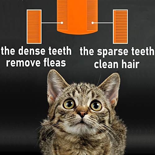 MoHern Flea Comb for Cats, 4 Pcs Lice Comb for Dogs, Double Sided Cat Comb for Short Hair of Pets or Humans by MoHern - Image 3