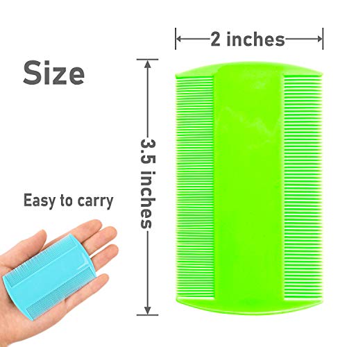 MoHern Flea Comb for Cats, 4 Pcs Lice Comb for Dogs, Double Sided Cat Comb for Short Hair of Pets or Humans by MoHern - Image 4