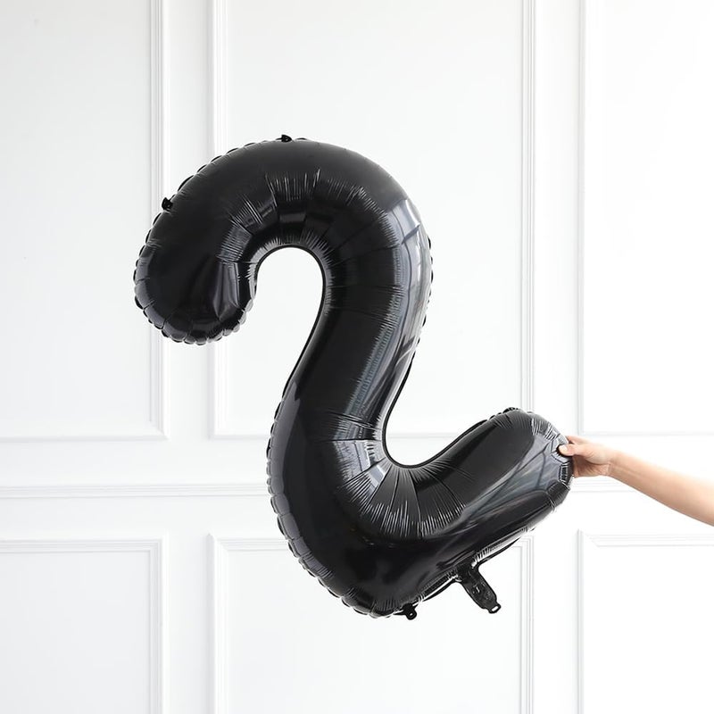 SCORPIO 40inch Jumbo Black 21 number balloons for 21st Birthday Decorations helium balloons party supplies use them as Props for Photos (Black 21) - Image 2