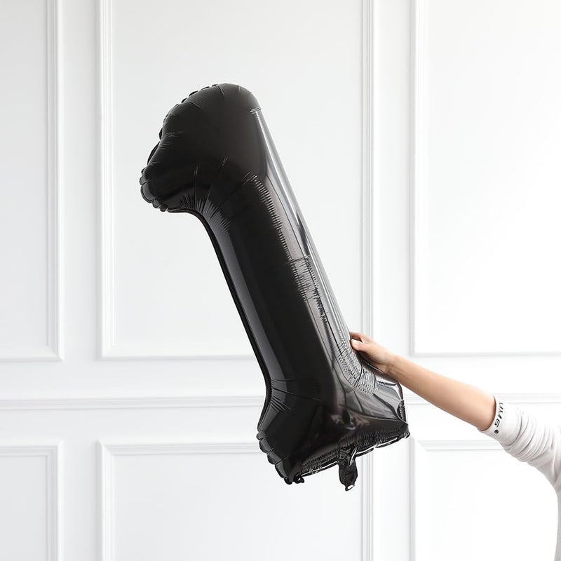 SCORPIO 40inch Jumbo Black 21 number balloons for 21st Birthday Decorations helium balloons party supplies use them as Props for Photos (Black 21) - Image 3
