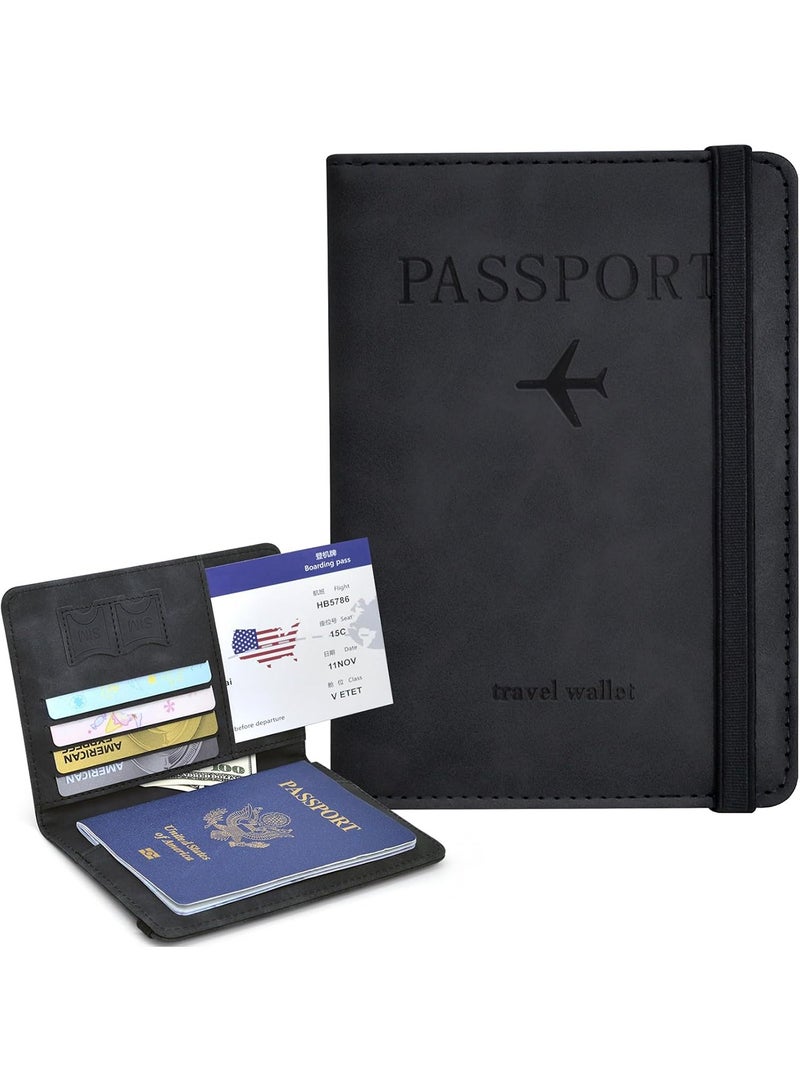 Passport Holder for Travel Essentials, Passport Wallet Cover Case for Travel Must Haves Accessories,Passport Book Holders for Women and Men - Image 1