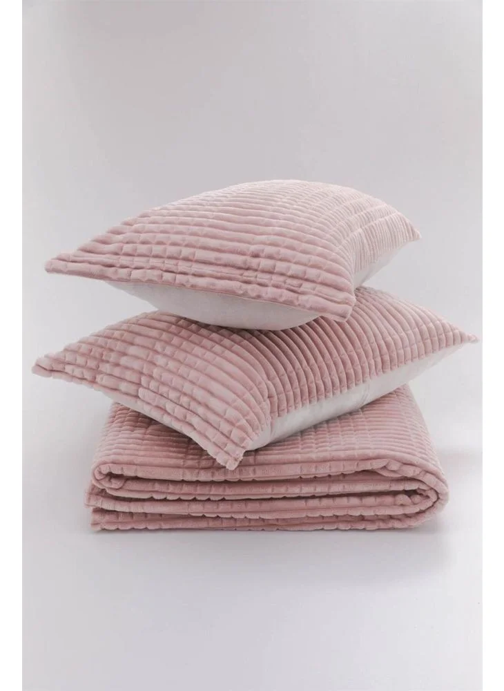 ميرينوس Modern Line 3 Piece Blanket Set (Double) Powder