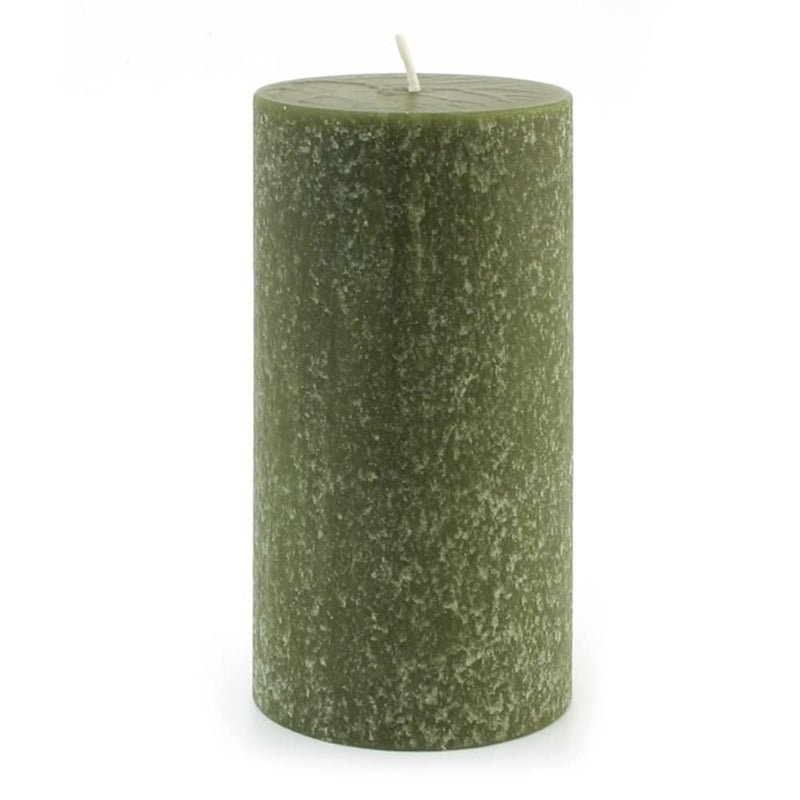 Root Candles Unscented Timberline Pillar Candle  3 x 6Inches Dark Olive