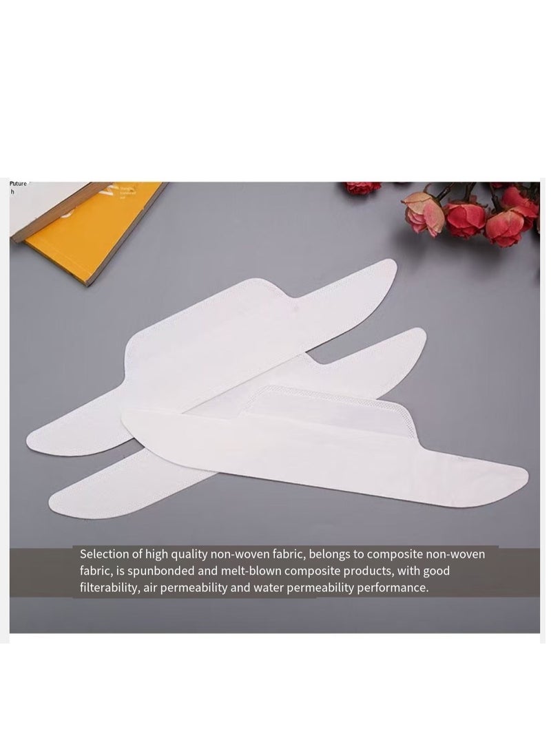 Generic 10pcs Sweat Absorbing Stickers, Collar, Brim, And Hat Sweat Absorbing Stickers, White Anti Dirt Stickers, And Disposable Anti Sweat Stickers,Invisible Collar Protector Sweat Pad  - Image 5