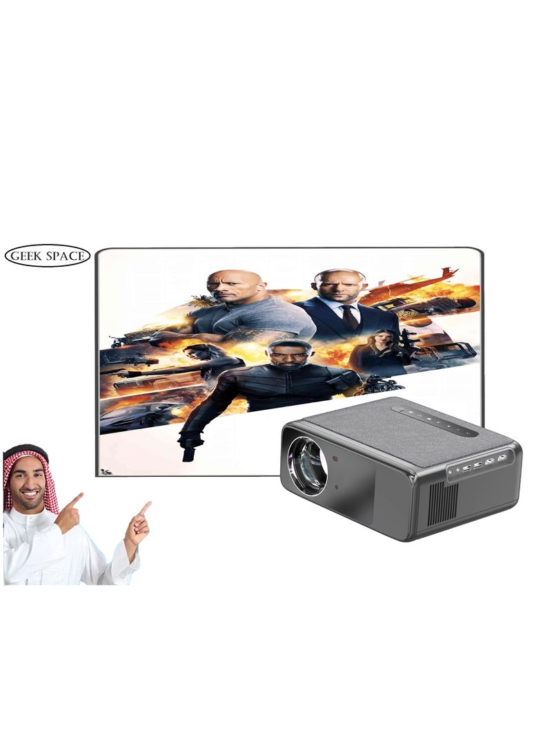 GEEK SPACE LT2-Pro Home Projector HD 1080P 5G Wifi Bluetooth Auto Focus Mini Projector For Home/Hotel/Homestay/Office ﻿ - Image 1