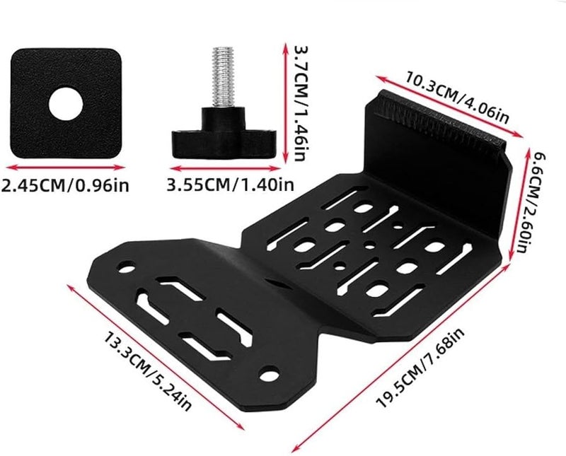 Heavy Duty Carbon Steel Truck Bed Rail Mounting Brackets 5 24x7 68 Inch Storage Expansion Accessories - Image 4