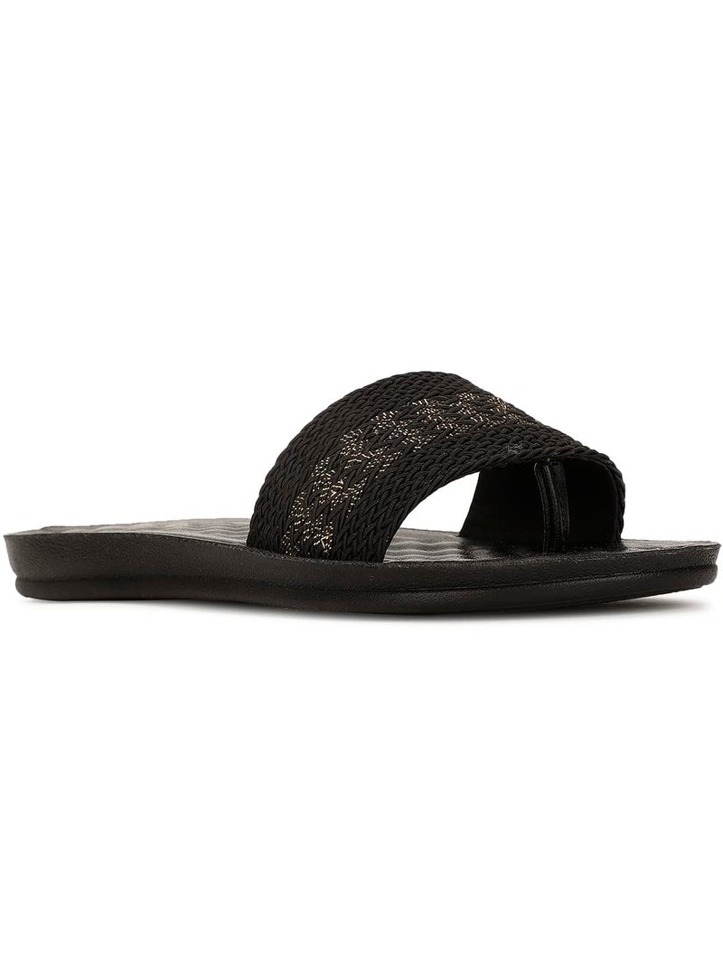 Bata Moody Mule Women's Black Slippers - 8 UK (5796516) - Image 1