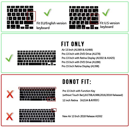 WYGCH FL Studio Formally Fruity Loops Edit Faster Shortcuts Hot Keys Keyboard Cover Skin for MacBook Pro 13-inch 15-inch 17-inch (with or w/Out Retina Display) for iMac and Air 13",US EU Version - Image 2