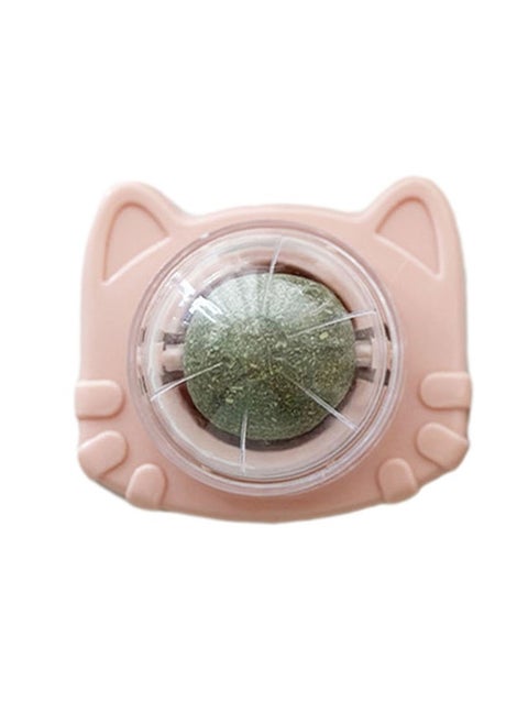 Catnip for Oral Health Cat Toys with Catnip Catnip Wall Ball Toy for Cats Stick-on Design Teeth Grinding Freshens Breath Cartoon Style Cat Toy
