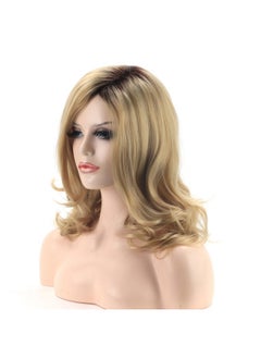 Medium Blonde Curly Wigs For White Women Ombre Blonde Wavy Synthetic Wig With Dark Roots Side Part Wavy Hair Repalcement Wig - pzsku/Z8599A0636DE1A212B8EFZ/45/_/1733730103/edf2097a-c0b8-47d9-95e2-15f653240508