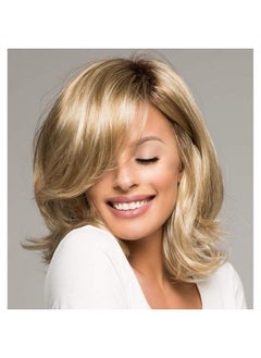 Medium Blonde Curly Wigs For White Women Ombre Blonde Wavy Synthetic Wig With Dark Roots Side Part Wavy Hair Repalcement Wig - pzsku/Z8599A0636DE1A212B8EFZ/45/_/1733730122/d70cab11-f6ad-4aa4-95cd-3e9488d12664