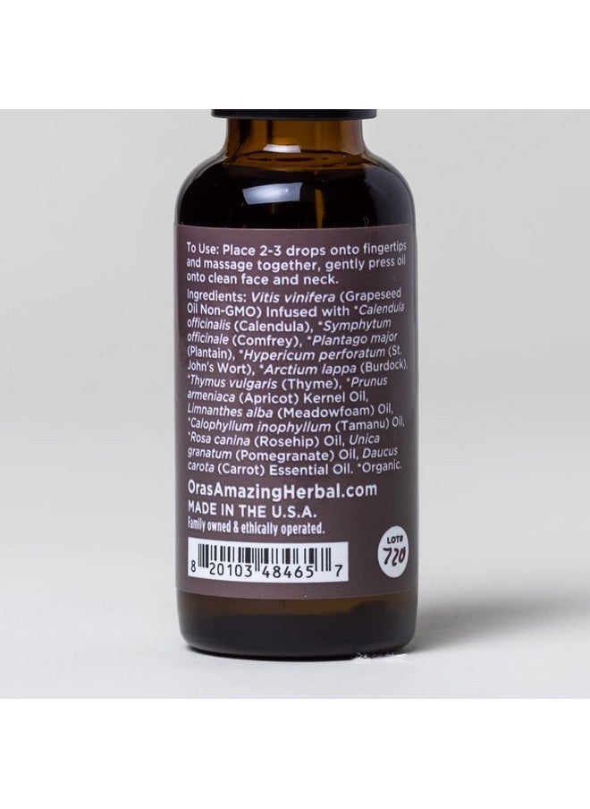 Ora's Amazing Herbal - Advanced Nightly Repair Tamanu Oil Blend Vegan Face Serum Retinol Free Antiaging Face Oil Ora'S Amazing Herbal 1 Oz - Image 1