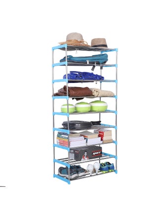 Three Secondz Foldable Steel Shoe Rack Portable Shoe Rack Shoe Cabinet Shoe Organizer Foldable Rack Portable Metal Shoe Rack 9 Layers Blue - pzsku/Z8599B3E64215A12C39E4Z/45/1748243375/4fb8a520-3210-40c3-b7f6-5fbe93e08788
