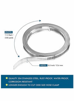 KASTWAVE Clamps Hose Stainless Steel Worm Clamp  - Image 2