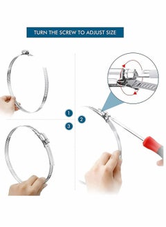 KASTWAVE Clamps Hose Stainless Steel Worm Clamp  - Image 5
