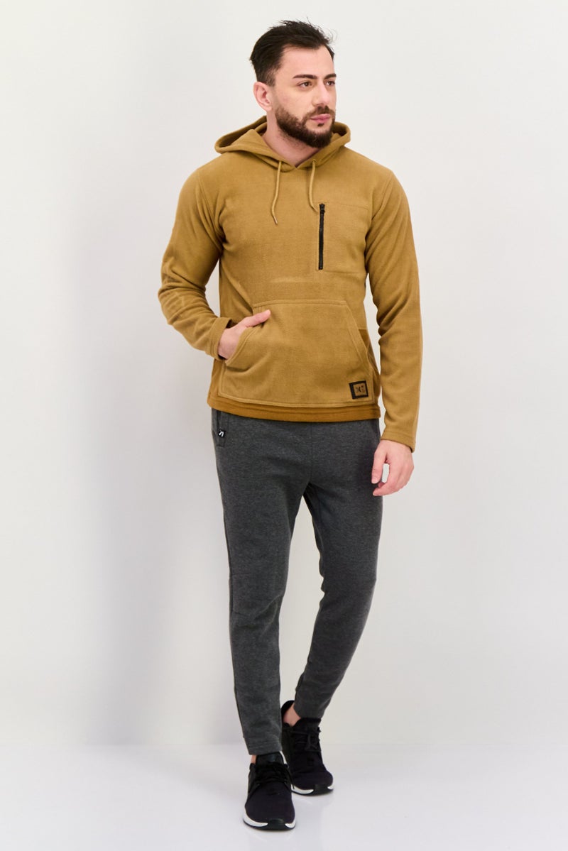 Hurley Men Sportswear Fit Long Sleeves Outdoor Sweatshirt, Brown - Image 2