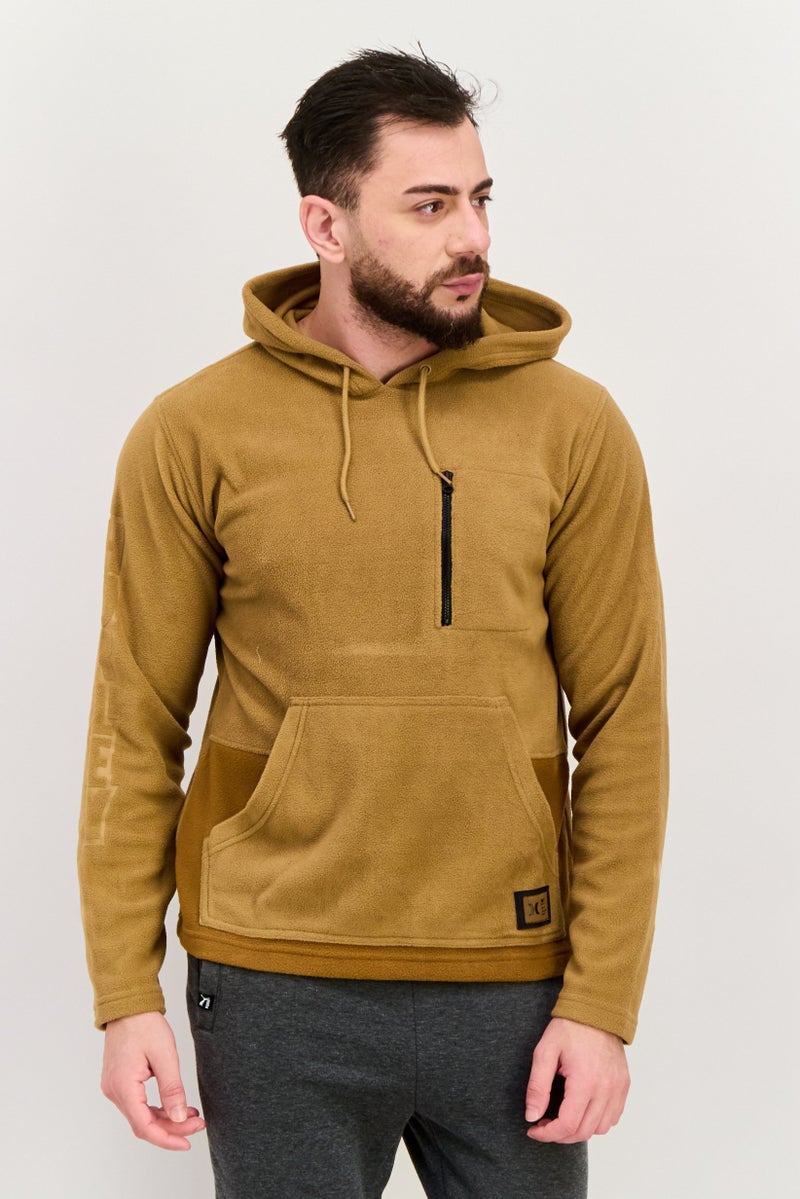 Hurley Men Sportswear Fit Long Sleeves Outdoor Sweatshirt, Brown - Image 1