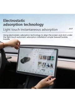 Generic Testech Tesla Model 3 & Y  15" Center Control Touchscreen Car Navigation Touch Screen Protector, P50 P65 P80 P80D 9H Tempered Glass  - Image 5