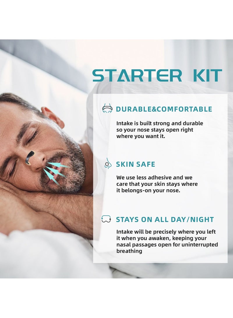 Anti-snoring Nose Patch  (30 pairsï¼black) - Boost Oxygen Intake, Reduce Snoring, Improve Sleep Quality - Sweat Resistant, Skin Safe Nasal Strips - Image 3